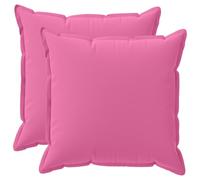 vidaXL Housse de Coussin 2 pc Houten Rose 70 x 70 cm Polyester