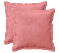 vidaXL Housse de Coussin 2 pcs Houten Rose 30 x 30 cm Velours