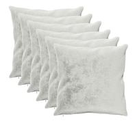 vidaXL Housse de Coussin 6 pc HEERLEN Gris Clair 70 x 70 cm Flanelle