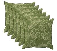 vidaXL Housse de Coussin 6 pc Houten Modèle Feuille 30 x 30 cm