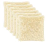 vidaXL Housse de coussin 6 pcs HEERLEN Crème 65 x 65 cm Fleece PV 913076
