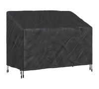 vidaXL Housse de Jardin pour Banc de Meubles d'extérieur, Protection Oxford rectangulaire, résistante aux intempéries, protège du Soleil, résistante à la Pluie, Style Moderne et Minimaliste