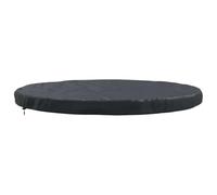 vidaXL Housse de Meuble d'extérieur Ronde 122 x 10 cm Noire en Tissu Oxford 420D, résistante aux intempéries, aux UV, et étanche. Parfaite pour protéger ta terrasse ou Ton Jardin. Pas Besoin d'assemb