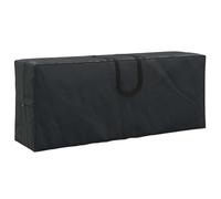 vidaXL Housse de mobilier d'extérieur Rectangulaire 420D Oxford Noir 125 x 32 x 50 cm Imperméable Résistant aux UV Protège Ton Jardin et ta terrasse au Printemps et en Automne Pas Besoin d'assemblage