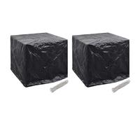 vidaXL Housse de réservoir d'eau de jardin 2pcs 8 œillet 116x100x120cm