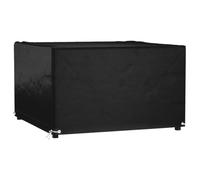 vidaXL Housse de Salon de Jardin 8 œillets 125x125x75 cm carré, Housse de mobilier d'extérieur, Housse d'ensemble de Patio, Housse de Protection pour mobilier de Jardin