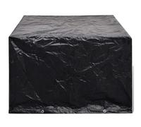 vidaXL Housse de salon de jardin – Bâche de protection 113x113x73 cm, 8 œillets – Noir