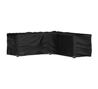 vidaXL Housse de salon de jardin en L 16 œillets 285×285×90 cm Noir