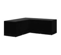 vidaXL Housse de salon de jardin Bâche de protection Imperméable Forme L 12 œillets 250x250x90 cm