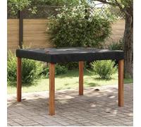 vidaXL Housse de Table 142 x 142 x 15 cm Carré Imperméable Noir 4106092