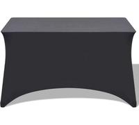 vidaXL Housse de table extensible 2 pcs. 243 x 76 x 74 cm Anthracite