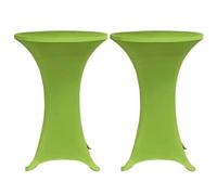 Vidaxl Housse De Table Extensible 2 Pcs 70 Cm Verte
