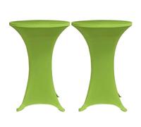 Vidaxl Housse De Table Extensible 2 Pcs 70 Cm Verte