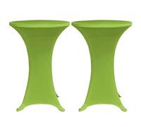 Vidaxl Housse De Table Extensible 2 Pcs 80 Cm Verte