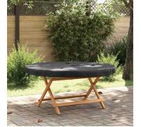Housse de Table Extérieure Noir Couverture terrasse ronde pour meubles vidaXL vi