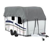 vidaXL Housse de Toit de Caravane Gris Tissu Non tissé, auvent pour caravanes, Housse de Protection supérieure pour Caravane, Housse de Toit de remorque