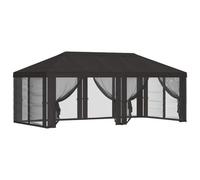 vidaXL Toit de tonnelle avec parois latérales anthracite 600,5 x 300,5 cm, jardin et terrasse, votre évasion paisible dans la nature, fleurs, vert et idées cool pour la vie en plein air pour votre
