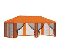 vidaXL Toit de tonnelle avec parois latérales orange 600,5 x 300,5 cm, jardin et terrasse, votre évasion paisible dans la nature, fleurs, vert et idées cool pour la vie en plein air pour votre maison.