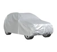 vidaXL Housse de voiture pour SUV avec sangles à boucles Argenté complet XL PEVA