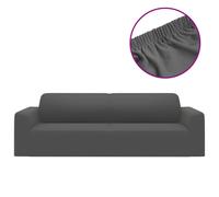 Vidaxl Housse Extensible Canapã© 3places Anthracite Jersey De Polyester