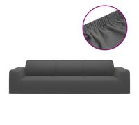Vidaxl Housse Extensible Canapã© 4places Anthracite Jersey De Polyester