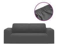 Vidaxl Housse Extensible Canapé 2places Anthracite Jersey De Polyester