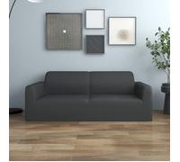 vidaXL Housse extensible canapé 2places Anthracite Jersey de polyester 332937