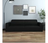 vidaXL Housse extensible de canapé 2 places Crème Jersey de polyester 332934