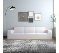 vidaXL Housse extensible de canapé 4 places Blanc Jersey de polyester 332951