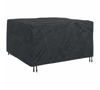 vidaXL Housse pour Meubles Uni Noir 150 x 150 x 75 cm 600D, Housse de Jardin, Protection extérieure rectangulaire, résistant aux UV, étanche, pour Tous Les Temps