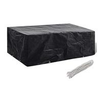 vidaXL Housse pour Mobilier de Jardin à 8 Œillets Housse de Protection Meubles 200x160x70 cm Noir