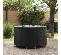 vidaXL Housse pour mobilier d'extérieur 102 x 102 x 71 cm Tissu 420D, Housse de Meuble Ronde pour Jardin et terrasse, Protection extérieure, résistante aux UV, imperméable