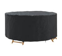 vidaXL Housse pour mobilier d'extérieur 200 x 200 x 85 cm Tissu 210D, Housse de meuble ronde pour jardin et terrasse, protection extérieure, résistante aux UV, imperméable