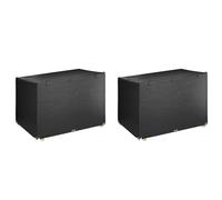 Vidaxl Housses De Balancelle 2 Pcs 12 ?illets 215x150x130/150 Cm Pe