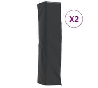 Vidaxl Housses De Chauffage 2 Pcs Forme De Pyramide 58x58x228 Cm