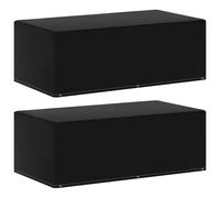 Vidaxl Housses De Meubles De Jardin 2pcs 6¿Illets Barbecue 170x90x60cm Multicolore