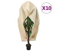 vidaXL Housses de protection pour plantes avec fermeture éclair 10 pcs
