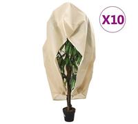 vidaXL Housses de protection pour plantes avec fermeture éclair 10 pcs