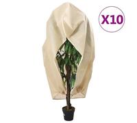 vidaXL Housses de protection pour plantes avec fermeture éclair 10 pcs