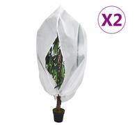 vidaXL Housses de protection pour plantes avec fermeture éclair 2 pcs