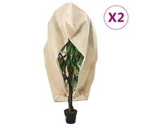 vidaXL Housses de protection pour plantes avec fermeture éclair 2 pcs