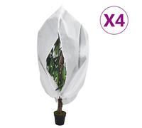 vidaXL Housses de protection pour plantes avec fermeture éclair 4 pcs