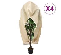 vidaXL Housses de protection pour plantes avec fermeture éclair 4 pcs