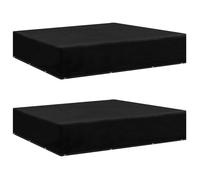 vidaXL Housses de salon de jardin 2 pcs 12 œillets 250x250x70 cm