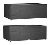 Vidaxl Housses De Salon De Jardin 2 Pcs 12 ?illets Rectangulaire