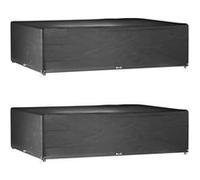 Vidaxl Housses De Salon De Jardin 2 Pcs 16 ?illets Rectangulaire