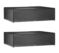 vidaXL Housses de salon de jardin 2 pcs rectangulaires 16 œillets pour mobilier d'extérieur