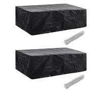 2x Housses de Mobilier de Jardin Rotin 10 Oeillets 229x113 cm Meuble vidaXL