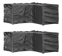 Vidaxl Housses De Salon De Jardin En Forme De L 2 Pcs 16 Oeillets