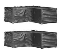 Vidaxl Housses De Salon De Jardin En Forme De L 2 Pcs 16 Oeillets